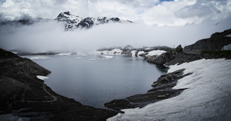 山峰 山 山脉 雪山 湖泊 湖 天空 自然 风景 