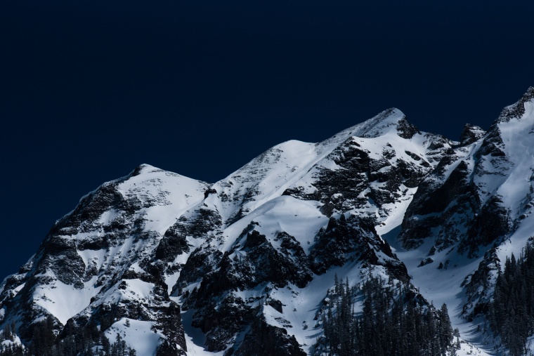 山峰 山 山脉 雪山 天空 自然 风景 