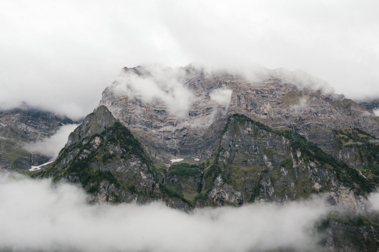 山峰 山 山脉 云雾 天空 自然 风景 