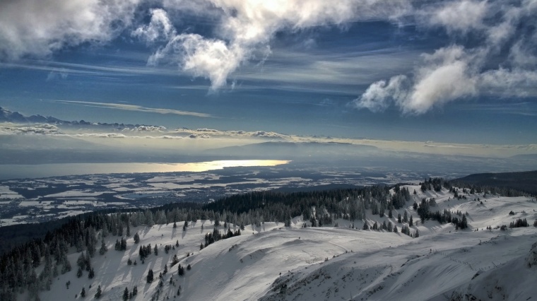 山峰 山 山脉 雪山 山坡 天空 自然 风景 