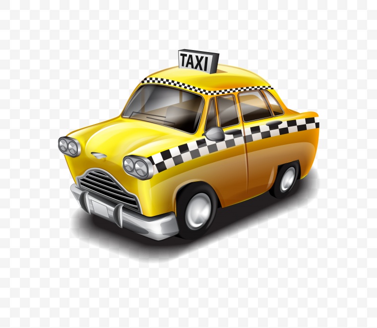 taxi 出租车 卡通出租车 