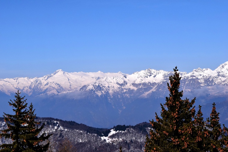 山峰 山 山脉 雪山 天空 自然 风景 