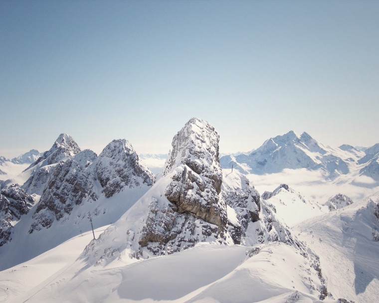 风景 雪山 美景 自然 风光 山峰 山 雪地 