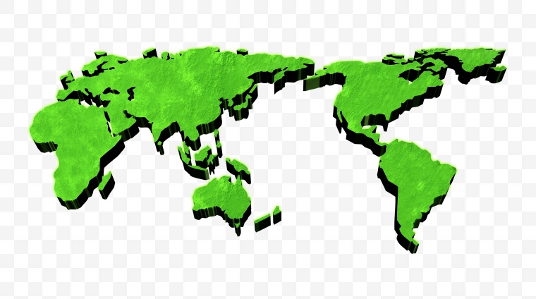 世界地图 立体世界地图 地图 