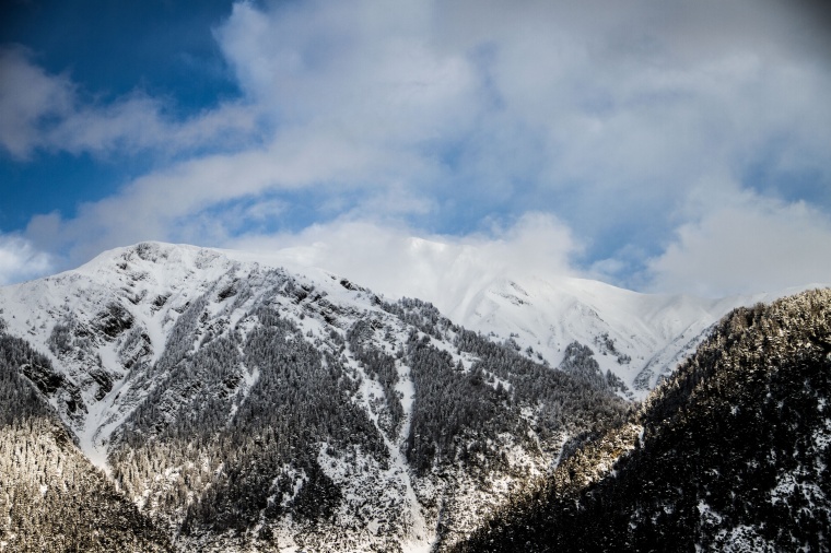 雪山 景色 雪景 自然 风光 冬季 冬天 风景 