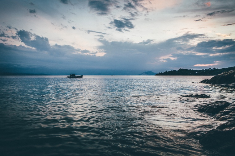 大海 海 海水 水 小船 风景 自然 