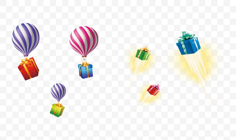 礼盒 热气球 降落伞 礼品 礼物 活动 节日 促销 打折 折扣 礼品盒 礼物盒 