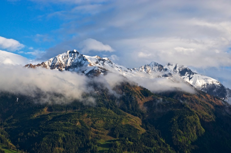 山峰 山 山脉 雪山 天空 自然 风景 