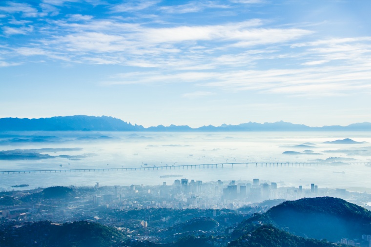 山峰 山 山脉 山川 湖泊 湖 天空 自然 风景 