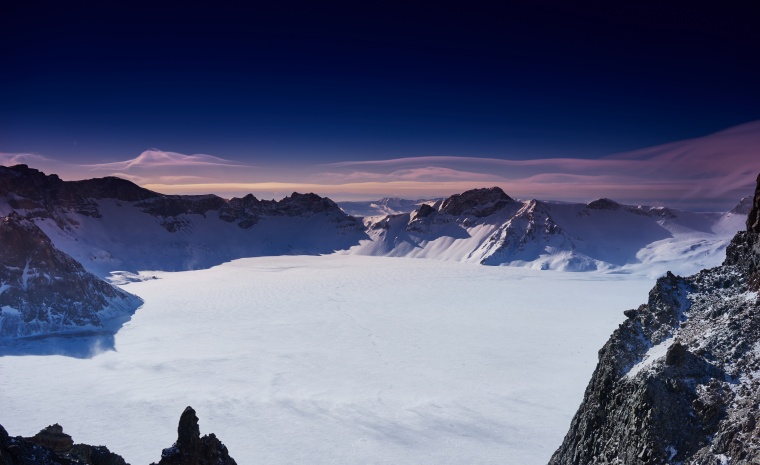 山峰 山 山脉 山川 雪山 天空 自然 风景 