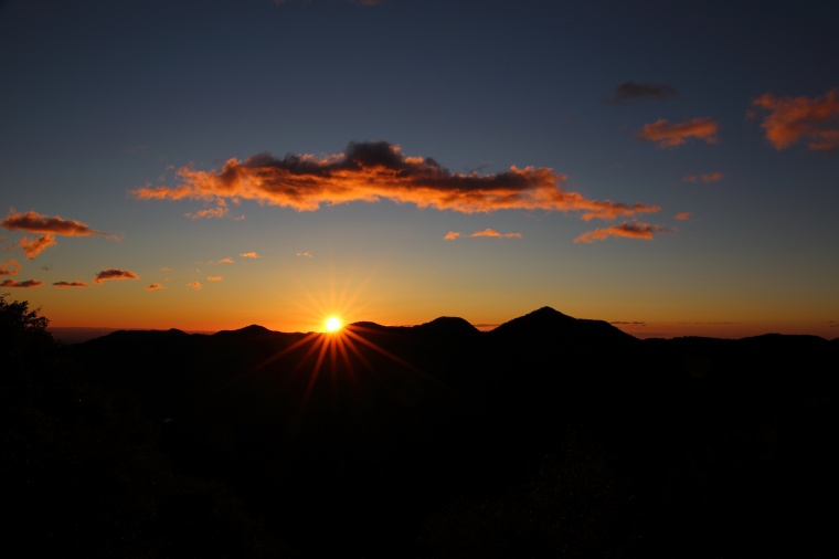 黄昏 天空 暮光 山川 夕阳 落日 自然 风景 