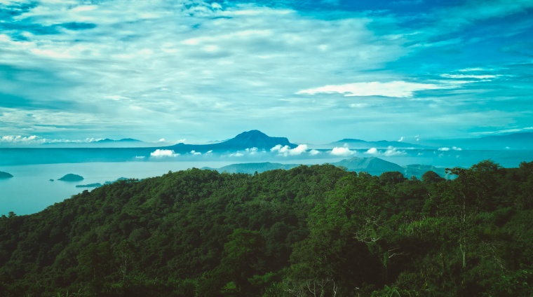 山峰 山 山脉 湖泊 湖 天空 自然 风景 