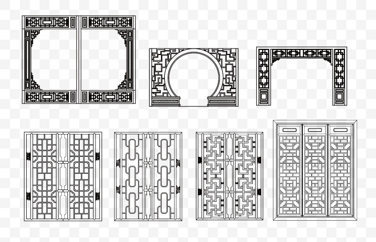 中国风 古典建筑 窗户 窗子 古典窗户 复古窗户 门窗 