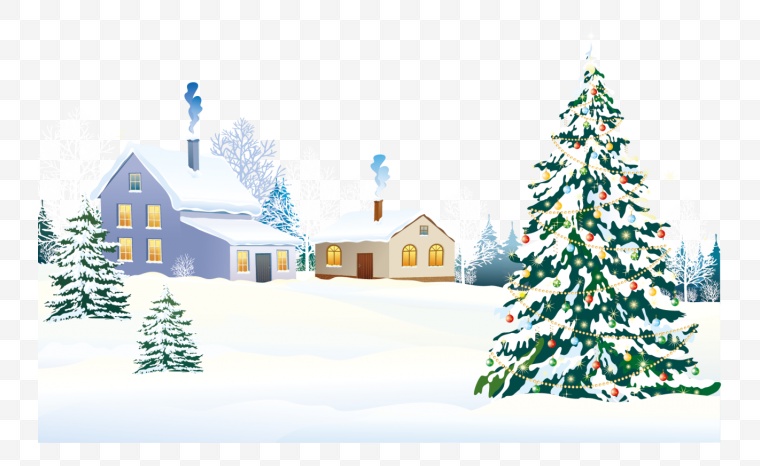 冬天雪景 冬天 冬季 雪景 圣诞节 圣诞 小房子 房子 雪地 