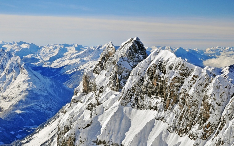 冬天 冬季 冬天雪山 雪山 山 山峰 风景 雪景 