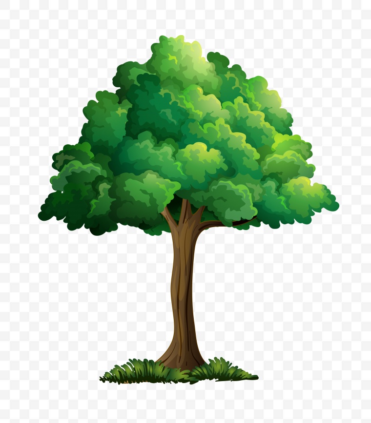 树 小树 树木 自然 绿色 生态 环保 卡通 卡通树 