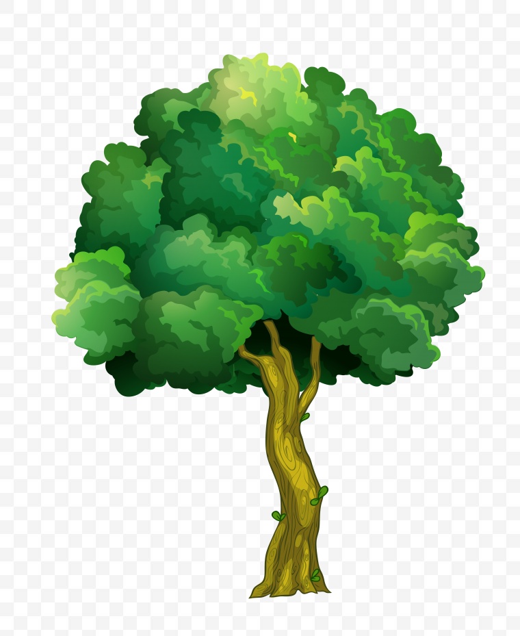 树 小树 树木 自然 绿色 生态 环保 卡通 卡通树 