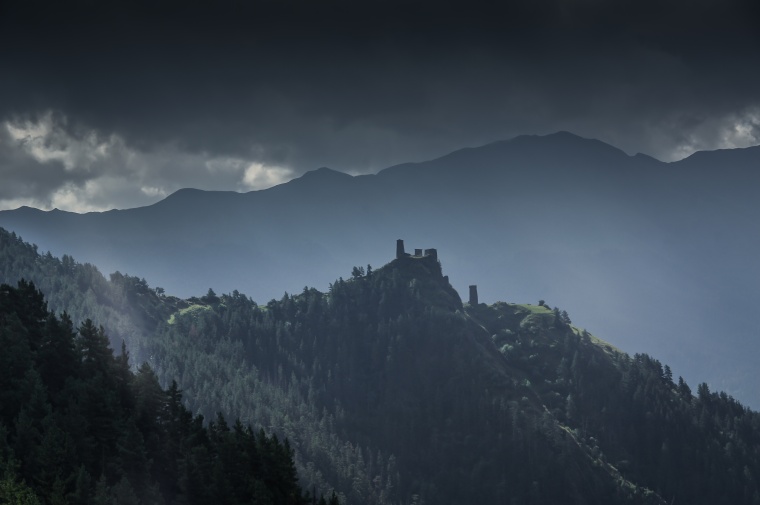 山峰 山 山脉 山川 天空 自然 风景 山顶 烽火台 