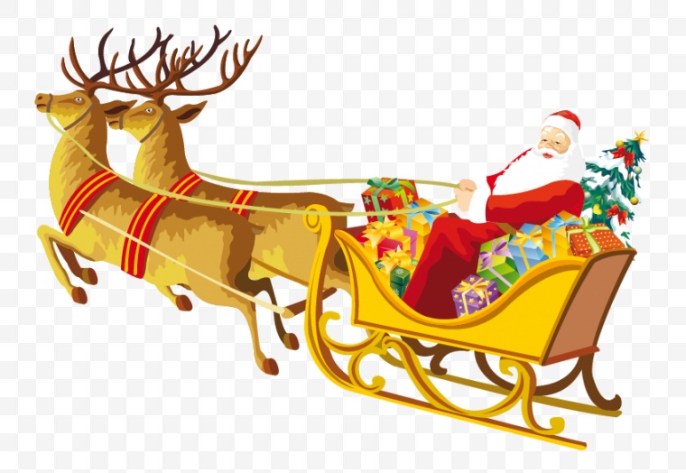 雪橇 圣诞雪橇 圣诞节 圣诞 麋鹿 圣诞老人 节日 
