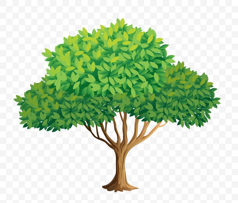 树 小树 树木 自然 绿色 生态 环保 卡通 