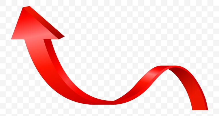 箭头 红色箭头 标识 上涨趋势 上涨 商业 