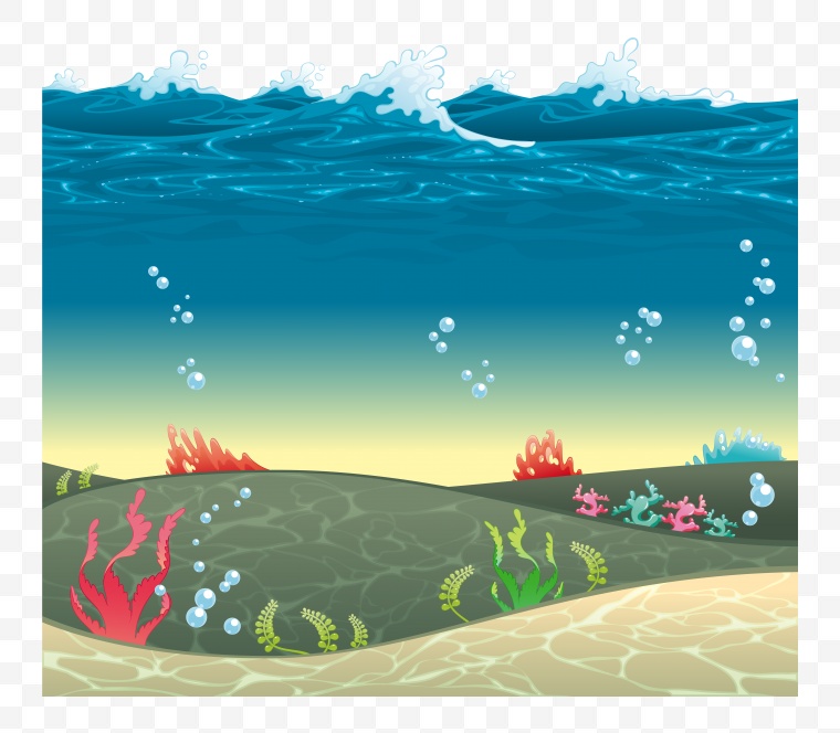 海洋 海底 海底世界 海底植物 海洋生物 卡通 卡通海底 海底卡通 