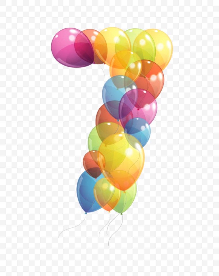 气球 数字的气球 折扣 打折 促销 数字 活动 7 彩色气球 