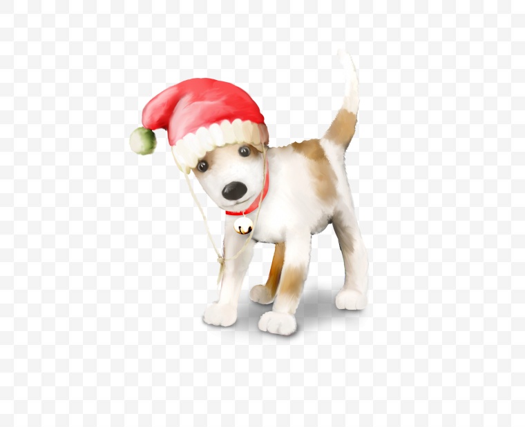 动物 可爱动物 可爱 狗 小狗 宠物犬 卡通小狗 圣诞节 节日 圣诞帽 