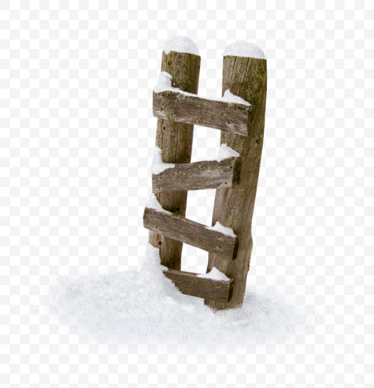 冰雪 雪 雪地 冬天 冬季 梯子 木梯 