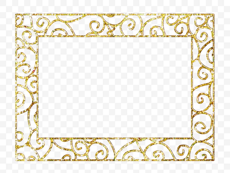 边框 画框 纯色画框 相框 金色相框 装饰 