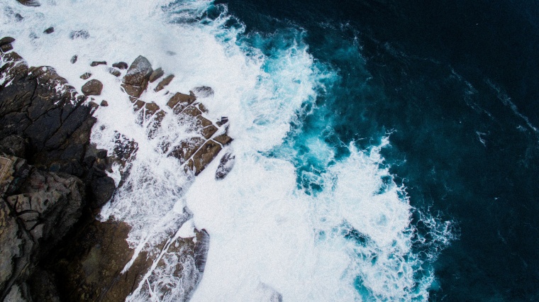 大海 海 海水 水 海面 岩石 海浪 浪花 风景 自然 