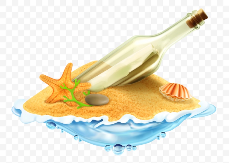 贝壳 海洋 沙滩 大海 海星 卡通 卡通贝壳 漂流瓶 