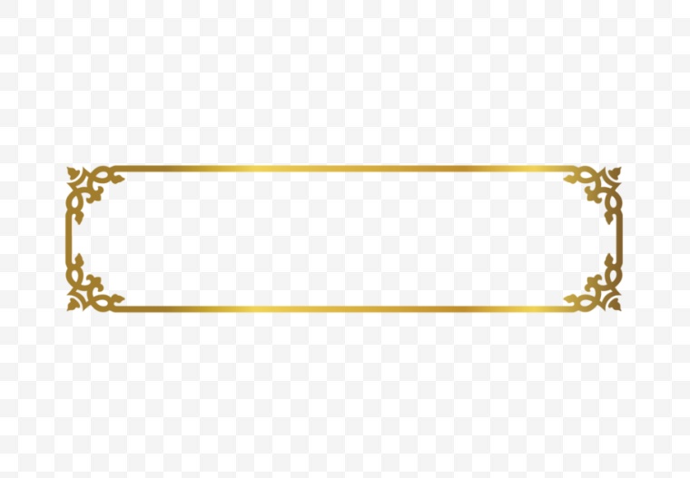 边框 电商 电商边框 设计元素 公告栏 金色边框 