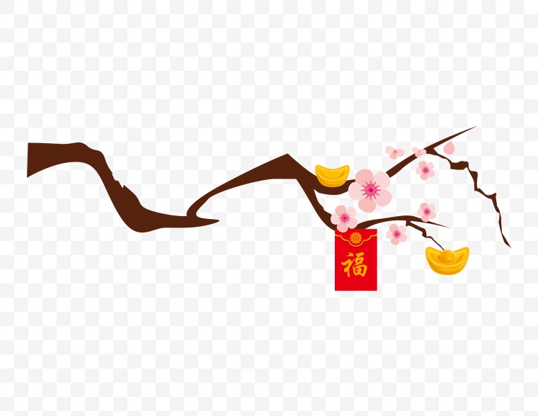 梅花 红包 古典 中国风 新年 年货节 新春 春节 中国年 中国味 