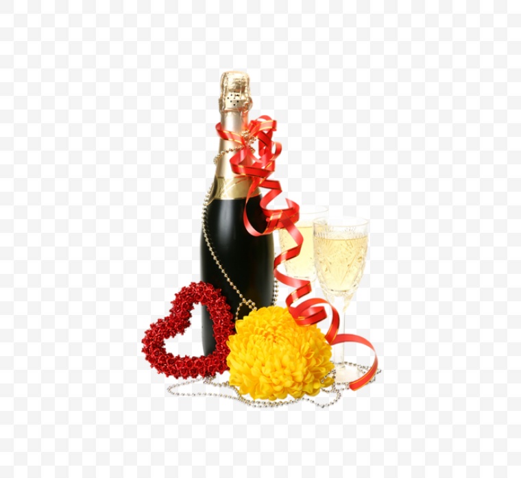 情人节 节日 温馨 酒杯 香槟 