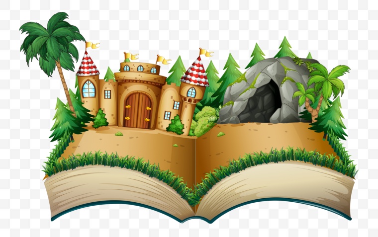 卡通 童话 城堡 儿童节 六一 61 六一儿童节 