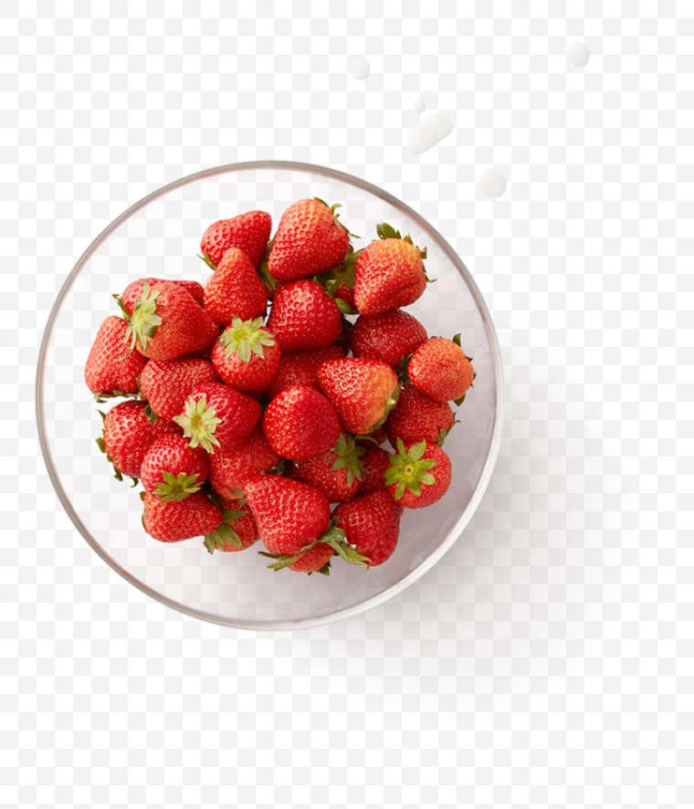 草莓 食物 俯视 俯视水果 水果 