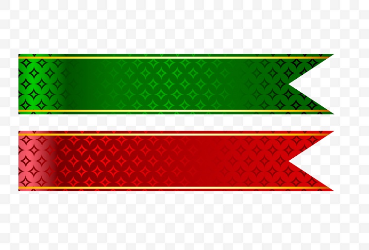 彩带 彩条 彩带标签 标签 红色彩带 绿色彩带 