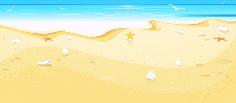 海滩插画 海滩 插画 卡通海滩 海滩卡通 卡通海 海卡通 海 旅游 休闲 度假 旅行 卡通 