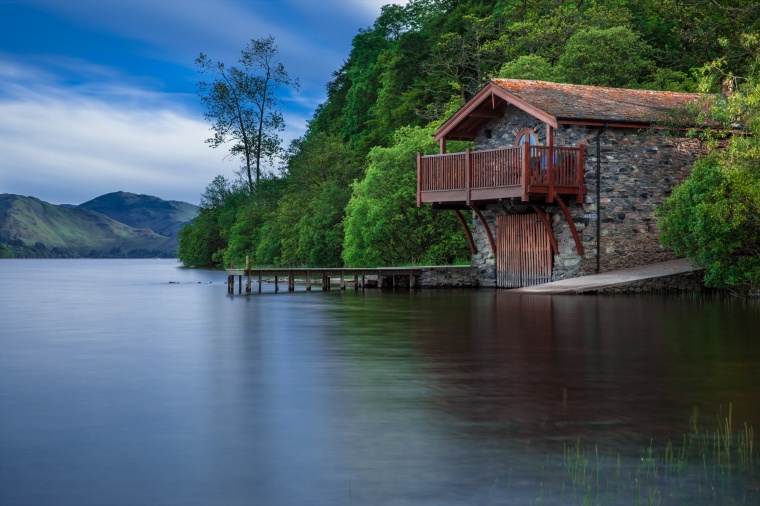 自然风景 自然风光 自然 湖面 湖 船屋 平房 苏格兰 风景 