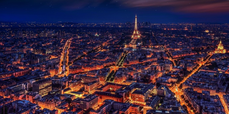 城市 城市夜景 夜景 都市 现代城市 现代城市 建筑 法国巴黎 法国 巴黎 埃菲尔铁塔 巴黎夜景 