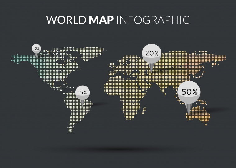 点状世界地图 世界地图 地图 世界地图矢量 矢量世界地图 矢量地图 地图矢量 