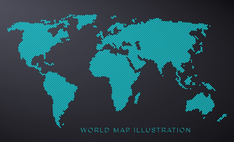 点状世界地图 世界地图 地图 世界地图矢量 矢量世界地图 矢量地图 地图矢量 