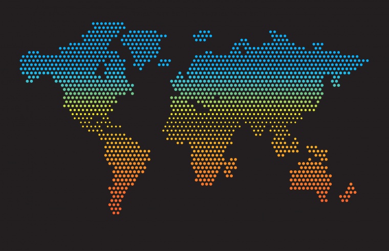 点状世界地图 世界地图 地图 世界地图矢量 矢量世界地图 矢量地图 地图矢量 