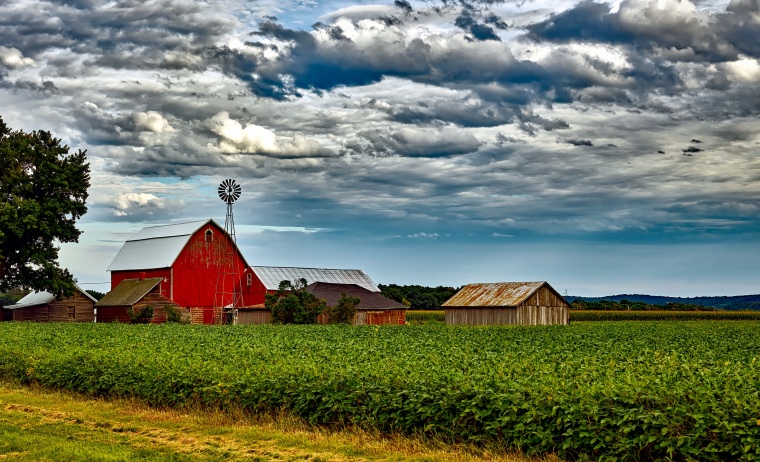 自然风景 自然 风景 自然风光 风光 天空 云彩 云层 云 农庄 农业 农田 