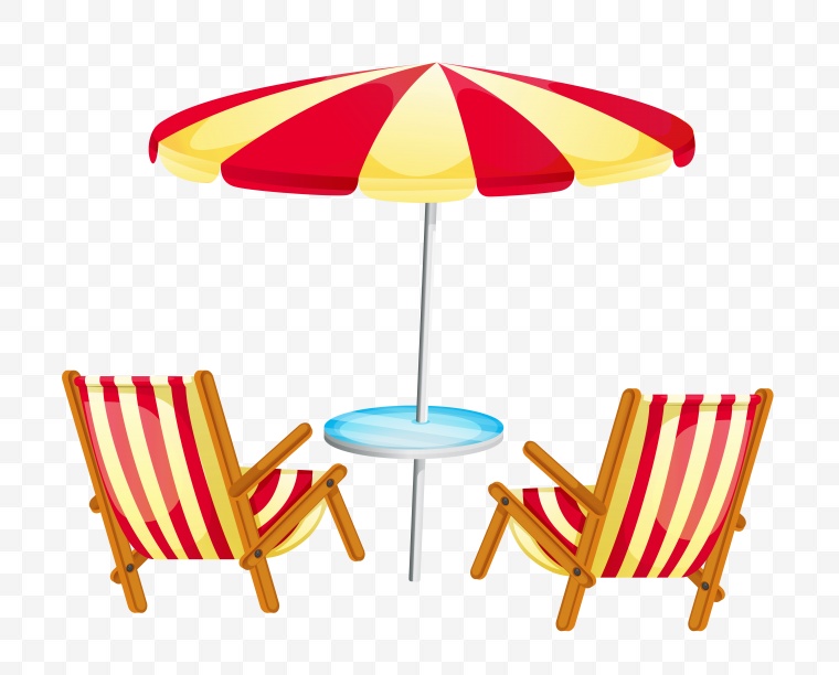 躺椅 椅子 沙滩椅 沙滩度假 遮阳伞 png 