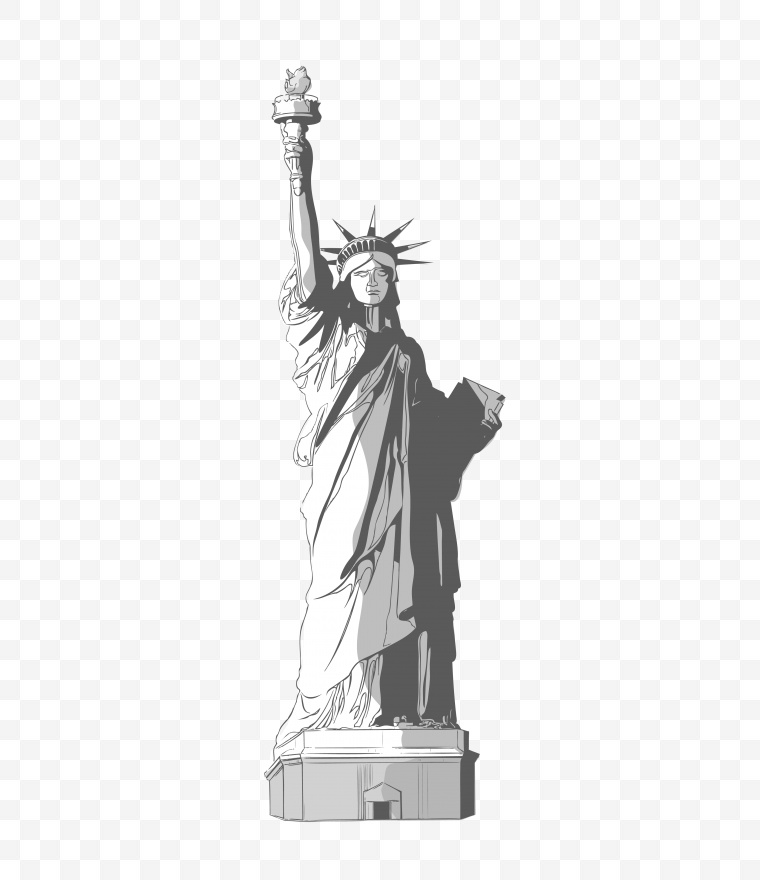 自由女神 女神像 自由女神像 标志建筑 美国 美国建筑 png 