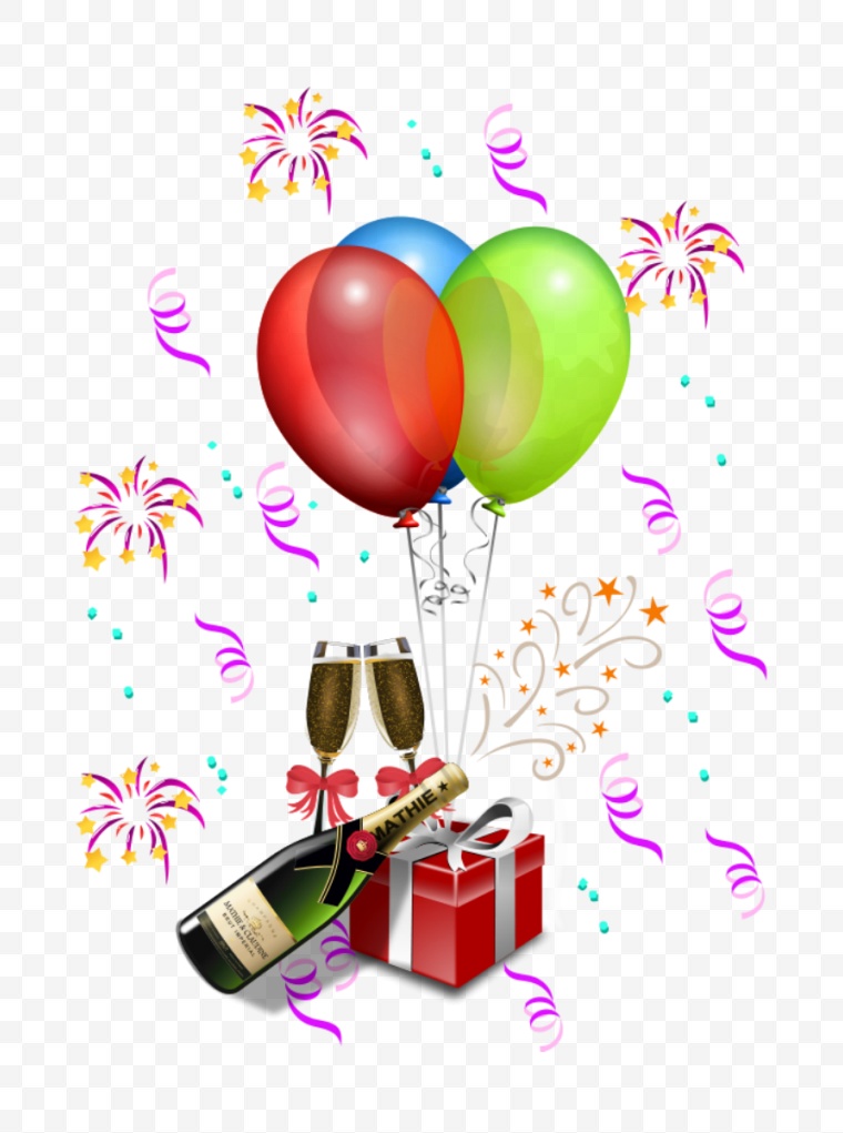 生日快乐 生日 生日会 生日装饰 字体 气球 png 