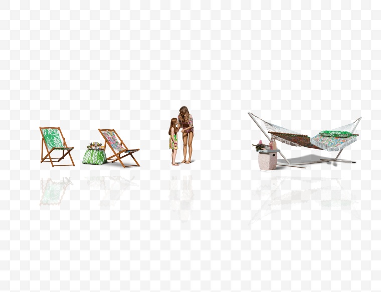 夏天 夏季 初夏 夏 躺椅 沙滩椅 人物 母女 女人 度假 休闲 旅游 旅行 
