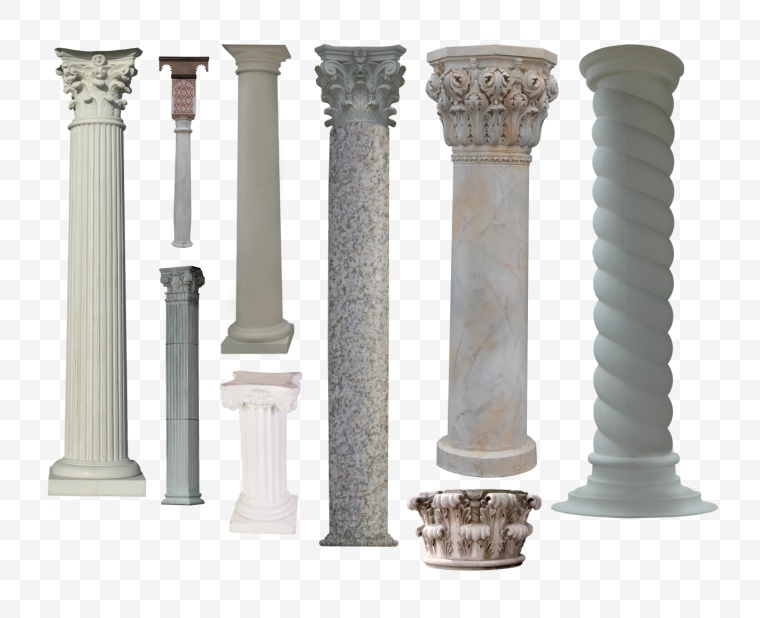 建筑 柱子 石柱 建筑材料 建材 png 
